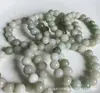 Pulseira de Luxo Leve de Nicho, Jade Verde Tianshan, Pulseira Super Bonita, Jade de Seda Dourada de Xinjiang, Contas Redondas de Jade Branco, Mercadoria Pequena Popular para Barracas