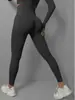 Nuevos pantalones de yoga de cintura alta transfronterizos para mujer, pantalones deportivos ajustados de secado rápido color durazno, pantalones de fitness sin costuras que levantan el trasero, pantalones de yoga