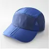 Gorra de béisbol de color sólido con retazos, ala plegable, malla, secado rápido, parasol transpirable para el verano, estilo casual versátil para hombres y mujeres