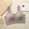 Sujetador Deportivo de Espalda Ancha para Mujer de 40-100 kg, Ropa Interior con Copa Fija, Chaleco Tubo, Transpirable, Tallas Grandes para Mujeres con Curvas