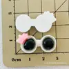 Óculos de Sol Brilhantes, Flores Pequenas, Acessórios de Resina DIY, Bichinhos de Pelúcia de Pato Pequenos Feitos à Mão, Pingentes para Sapatos, Tamancos, Presilhas de Cabelo, Adesivos