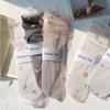Calcetines de Malla para Mujer Primavera y Verano Delgados Transparentes Calcetines Apilables Dulces Lindos Calcetines de Margarita Diarios Calcetines de Hada de Moda Ins