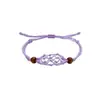 Collar Tejido con Colgante de Malla de Piedra Temu Transfronterizo Bolsillo de Malla Telescópico Ajustable Colgante de Malla Tejido a Mano con Cuentas de Madera