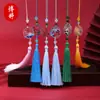 Pingente de Leque com Borla Vintage, Acessório de Espada Longa, Broche Artesanal DIY para Qipao, Ornamento Pendente