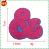 Venta Caliente Transfronteriza Color Alfanumérico Toalla Tela Bordada Calcomanías Parche de Ropa Zhangzai Marcado Codificado Hecho a Mano