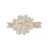 Diadema elástica suave transfronteriza europea y americana para bebé, accesorio para el cabello de banda delgada transpirable con flor de lazo para bebé