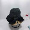Sombrero de Pescador de Paja Tejida con Hierba para Mujer, Verano, Hueco, Moda Coreana, Versátil, Protector Solar, Transpirable, Sombrilla de Playa