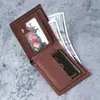 Moda Nueva Cartera Corta de Cuero PU para Hombre Deseo Amazon Más Vendido Patrón de 100 Dólares Billetera para Monedas de Hombre