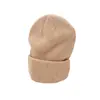 Gorro de Punto para Hombre, Estilo Urbano de Moda, Versión Coreana, Color Sólido, Versátil para Hombres y Mujeres, Moda de Invierno, Cálido Sombrero de Lana Protector de Orejas, Personalizable