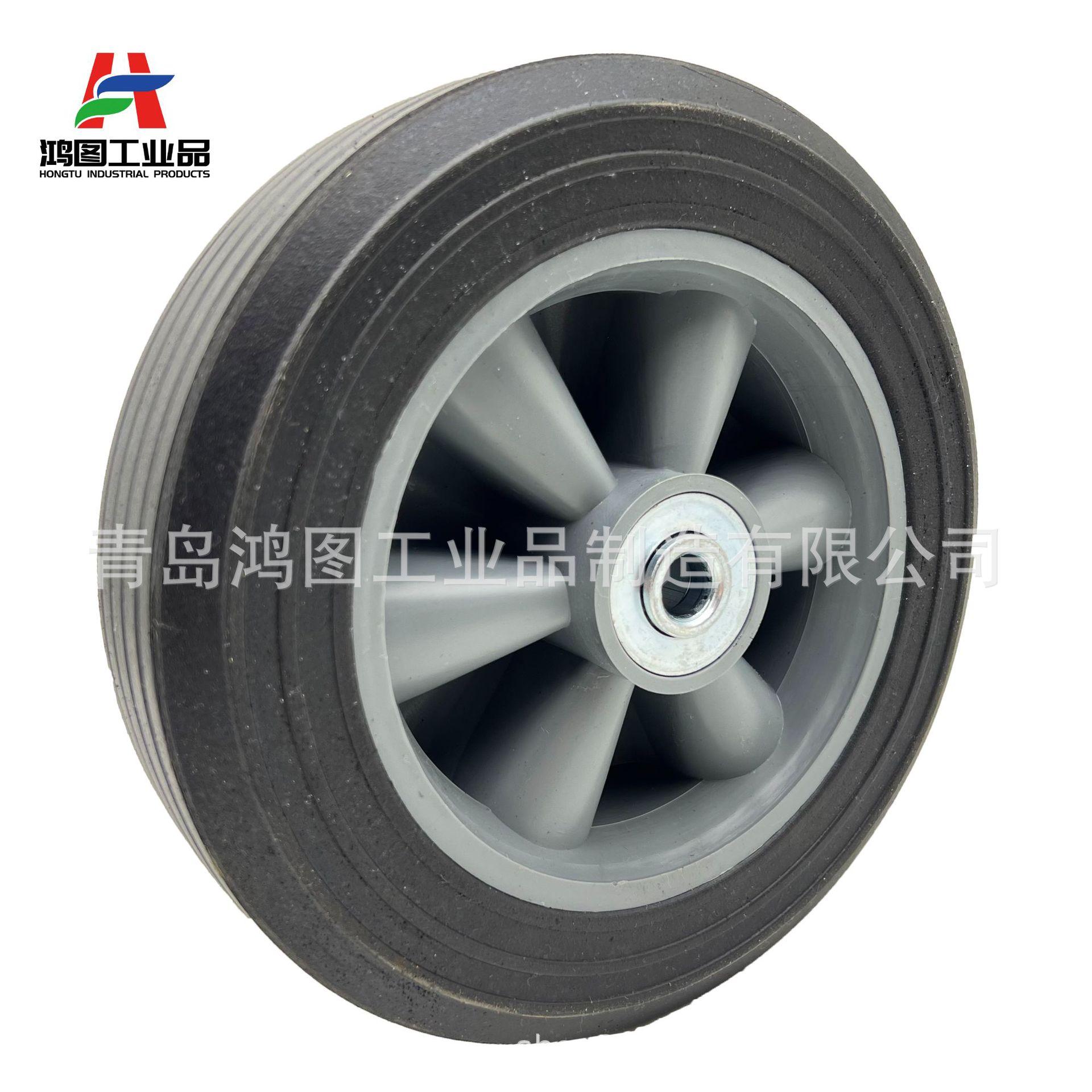 8寸8x2.2胶粉轮 顺纹 (1)
