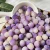 Atacado de fábrica natural roxo flor flutuante bodhi pulseira de mão raiz de bodhi entalhe garra de gato contas soltas faça você mesmo tremores explosões