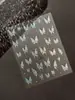 Yitu Patrón Hormiga Oro y Plata Láser Metálico Mariposa Pegatinas para Uñas High-End Retro Versátiles Decorativas Yt6829