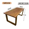Mesa grande de madera de olmo viejo, adecuada para comedor en casa, banco de trabajo Mobien, mesa de bar, escritorio, escritorio de computadora de madera maciza, escritorio de oficina