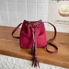 Cross2026 Otoño Nuevo Elegante Retro Versátil Alta Calidad Textura Viaje Diario Bolso de Hombro Cruzado Bolso Cubo Simple