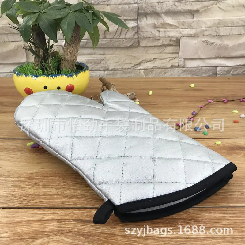 斜口涤纶锏棉隔热手套银色耐高温手套-5.JPG