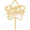 Acrílico Horneado Feliz Cumpleaños Fiesta Pastel Decorativo Tarjeta de Inserción Halloween Pastel Bandera de Inserción Set de Navidad