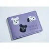 Funda para Teléfono Oso Violento Kaws de Dibujos Animados 3D Oso Blanco y Negro Pegatinas DIY Pegatinas de Pasador para el Pelo Perrito Snoopy