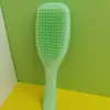 Pente de Princesa Pequeno com Cabo Longo Estilo Tiktok, Pente Airbag de Princesa Britânica Tt, Pente de Massagem para Cabelos Cacheados Princesa