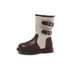 Botas Martin para Niñas 2026 Nuevas Botas Individuales de Primavera y Otoño Botines de Tobillo de Princesa para Niña Pequeña Estilo Británico Zapatos para Niños Grandes