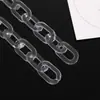 17*27mm hebilla de cadena acrílica transparente material para accesorios de joyería DIY llavero bolsa carcasa de teléfono móvil