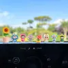 Adornos Lindos de Labubu para Coche, Pequeños Adornos para Coche, Consola Central de Coche Eléctrico, Accesorios para el Interior del Coche, Decoración de Pantalla de Navegación