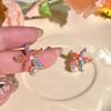 Aretes de perlas de estrella de mar de color coral de isla, diseño de nicho, estilo vacacional costero, aretes únicos de moda que combinan con todo.