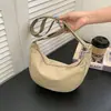 Bolsa Dumpling Versátil Feminina Pequena Transversal 2026 Novo Estilo Unissex Leve Bolsa de Tecido de Nylon Bai Bolsa de Ombro Casual Transfronteiriça