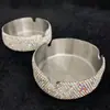 Nuevo cenicero creativo de acero inoxidable personalizado para el hogar, con diseño de diamante, anti-ceniza voladora, venta directa de fábrica de comercio exterior transfronterizo