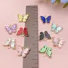 Goteo de Aceite 10 Colores Acrílico Punto Diamante Mariposa Set Colgante Colgante DIY Collar Pendientes Accesorios de Joyería Paquete de Materiales