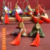Saquinho de Incenso Triangular Artesanal para o Festival do Barco-Dragão, Produto Acabado com Incenso de Artemísia Repelente de Mosquitos, Presente de Feriado, Pingente de Bolsa de Fragrância Portátil
