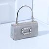 Nova cross-border moda banquete bolsa flash material strass pequena quadrada saco de luz luxo requintado socialite saco de presente