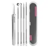 Set de Agujas para Acné de Acero Inoxidable Pinza para Acné No. Pinzas para Espinillas de 5 Celdas Aguja para Acné Herramienta de Belleza Clip de Célula