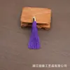 8cm capuchón de metal borla pequeña borla abanico colgante marcapáginas borla ropa accesorios para el cabello borla accesorios decorativos al por mayor