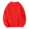 Sudadera Unisex Color Liso Cuello Redondo Estilo Primavera y Otoño 260g Estampada Ropa de Trabajo Uniformes de Clase Sudadera de Manga Larga Pullover Venta al por Mayor