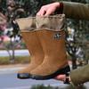 Zapatos de Algodón de Menos 50 Grados y Piel Integrada Botas de Nieve de Lana Importadas de Rusia Zapatos de Protección Laboral de Invierno para Hombre Botas Altas