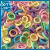 Elástico de Cabelo para Polegar Altamente Elástico e Durável, Corda de Cabelo Confortável e Sem Marcas para Crianças, Corda de Cabelo Colorida Doce para Mulheres, Elástico Doce e Fofo