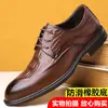 Zapatos de Hombre para Bodas, Padrinos, Zapatos de Traje, Piel de Vacuno de Primera Capa para Hombre, Patrón de Cocodrilo, Transpirables, Formales, de Negocios, Puntiagudos, de Piel para Hombre