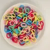 Elásticos de Cabelo Amigáveis para Cabelos Infantis, Borrachinhas do Tamanho do Polegar para Meninas, Cordões de Cabelo de Alta Elasticidade para Bebês, Acessórios de Cabelo