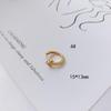 Accesorios de joyería DIY al por mayor chapados en cobre oro real de 18K forma redonda de corazón de durazno aretes aretes con retención de color