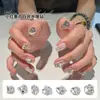 Flash Chapeuzinho Vermelho Pilha de Água Branca Broca Nail Art Joia Luxo Leve Branco Amor Gordo Quadrado Forma Especial Decoração para Nail Art Broca