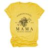 Playera casual europea y americana homeschool pr 22 6 mamá transfronteriza verano cuello redondo manga corta top para mujer