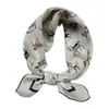 Pañuelo pequeño cuadrado de algodón y lino 55 cm Japonés y coreano artístico combinable para todo temporada de primavera y otoño pañuelo decorativo elegante algodón puro moda cinta para el pelo