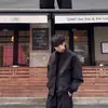 Chaqueta Holgada de Primavera y Otoño, Ropa Exterior Elegante para Hombre, Marca de Moda de Calle de Tendencia, Estilo Hong Kong, Estilo Harajuku Japonés, Versión Coreana, Moda Transfronteriza de Tendencia