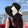 Chapéu de Pescador Versátil Feminino, Chapéu de Sol Casual para Exterior com Aba Larga para Primavera e Verão, Anti-UV, Cobertura Facial, Chapéu de Sol Fashionável com Proteção Solar
