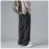 Calças de veludo cotelê masculinas primavera e outono soltas calças largas retas masculinas de marca de moda de inverno calças casuais esportivas