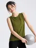 Conjunto de Ropa de Yoga, Ropa de Fitness, Tops Deportivos para Correr para Mujer, Ropa de Entrenamiento de Pilates, Chalecos, Blusas sin Mangas de Secado Rápido, Verano