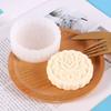 Molde de silicona para pastel de luna de helado con patrón tridimensional, molde para hornear pasteles de frijol mungo, molde para pasteles DIY