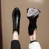 Botines de Tobillo de Tacón Alto con Punta Fina de Terciopelo Cálido para Mujer 2026 Moda de Invierno Versátiles Pequeños que Aumentan la Altura Adelgazantes Botas de Algodón Botas de Nieve
