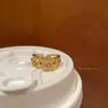 Anillo de Circón Estilo Palacio para Mujer Retro Exquisito Lujo Ligero de Alta Gama Anillo de Dedo Diseño Nicho de Moda Anillo de Dedo Abierto