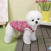 Roupas para Gatos e Cachorros para Primavera, Outono e Inverno, Adequadas para Teddy, Bichon, Chihuahua e Cães Pequenos, 25 Coletes Florais de Algodão